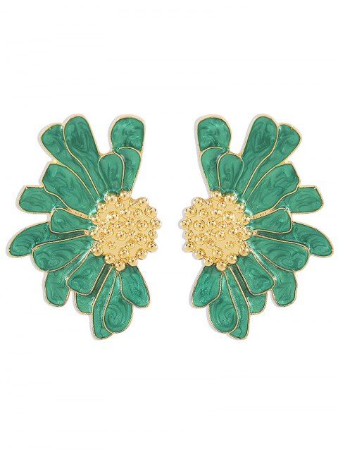 Boucles d'oreilles vintage élégantes en forme de fleur