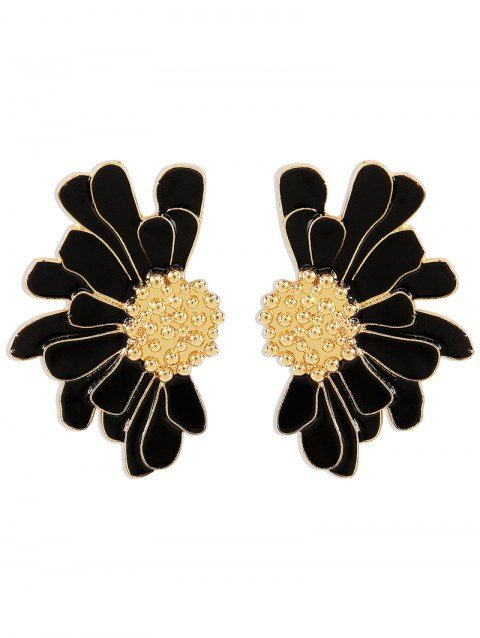 Boucles d'oreilles vintage élégantes en forme de fleur