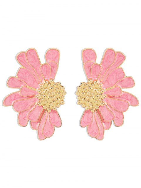 Boucles d'oreilles vintage élégantes en forme de fleur