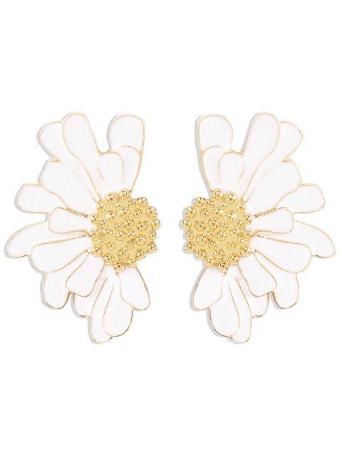 Boucles d'oreilles vintage élégantes en forme de fleur