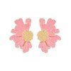 Boucles d'oreilles vintage élégantes en forme de fleur - Rose clair 