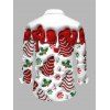 Holiday Couple Outfit Christmas Tree Printed Faux Fur Dress and Shirt Set - Rouge S | US 4