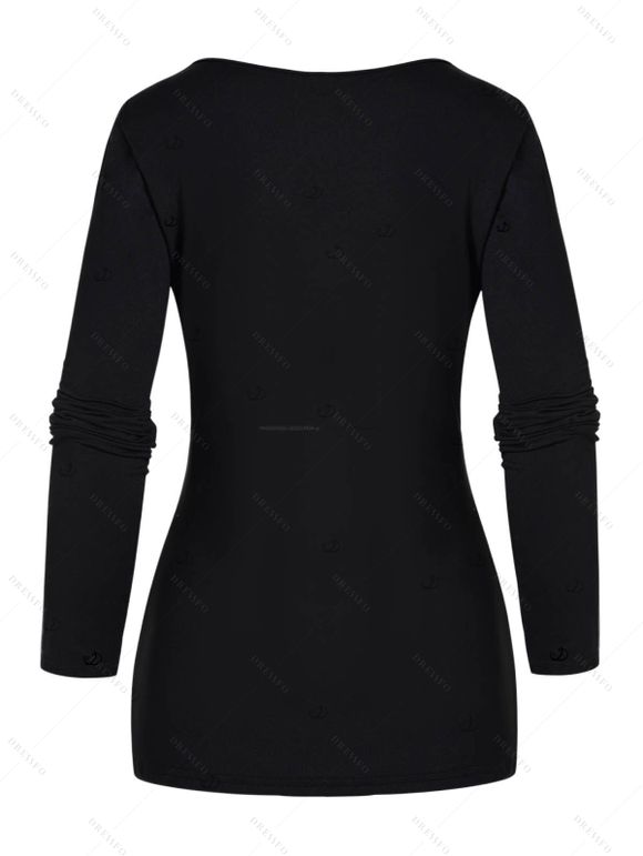 Winter Women Outfit Cut Out Top Grommet Leggings Faux Fur Boots Set - Noir S | US 4