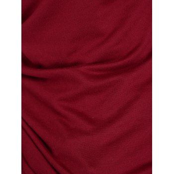 Gothic Top Lace Up Grommet Skew Neck Long Sleeve Top