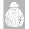 Sweat à capuche de Noël pour homme, imprimé bonhomme de neige - Blanc 2XL