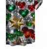 Chemise de Noël pour homme, imprimé cœur et flocon de neige, boutonnée - multicolor A 2XL