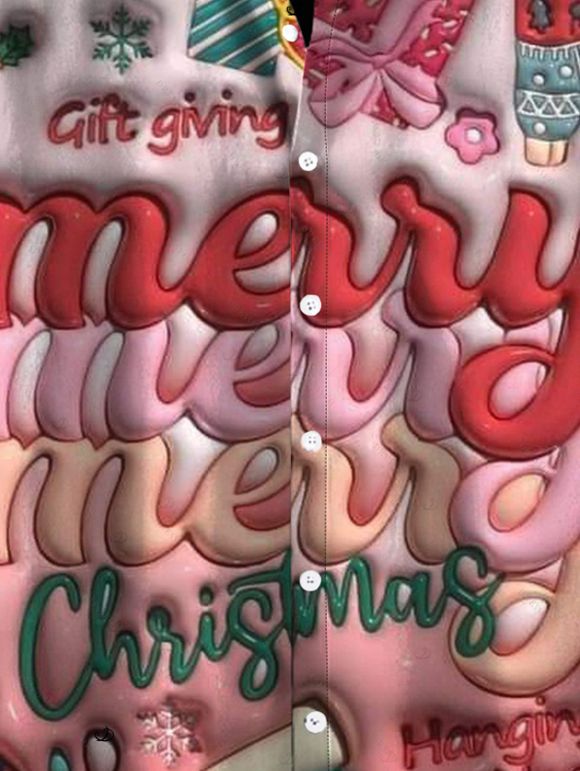 Holiday Couple Outfit Merry Christmas Gift Print Dress and Shirt Set - Rouge S | US 4