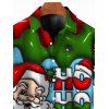 Christmas Couple Outfit Santa Claus Letter Lightning Chains Print Dress and Shirt Set - Rouge S | US 4