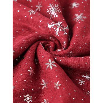 Christmas Scarf Snowflake Print Warm Scarf