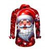 Christmas Couple Outfit Santa Claus Bell Print Belt Dress and Shirt Set - Rouge Vineux S | US 4
