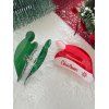 Lot de 2 pinces à cheveux de Noël avec motif flocons de neige et lettres - Accessoires de fête - multicolor A 