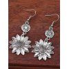 Boucles d'oreilles bohèmes citron tournesol vintage - Argent 