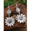 Boucles d'oreilles bohèmes citron tournesol vintage - Argent 