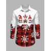 Christmas Couple Outfit Plaid Santa Claus Snowflake Print Hoodie Dress and Shirt Set - Rouge Vineux S | US 4