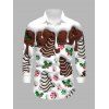 Holiday Couple Outfit Christmas Tree Printed Faux Fur Dress and Shirt Set - Brun S | US 4