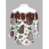 Holiday Couple Outfit Christmas Tree Printed Faux Fur Dress and Shirt Set - Brun S | US 4