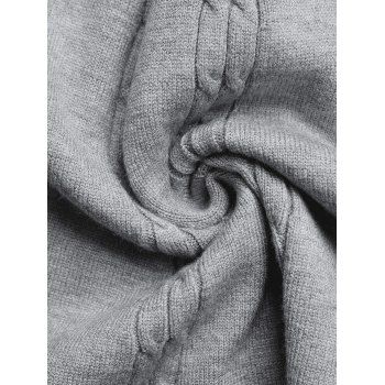 Solid Color Dress Cable Knit Cut Out Bowknot Long Sleeve Mini Dress