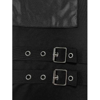 Winter Outfit Mock Horn Button Sweater and Buckle Leggings Set