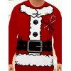 Ensemble de pyjama de Noël pour homme, imprimé en 3D - Rouge L