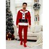 Christmas Couple Sleepwear Outfit 3D Print Home Sleepwear Set - Rouge S | US 4