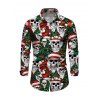 Holiday Couple Outfit Christmas Tree Skulls Print Belt Dress and Shirt Set - Noir S | US 4