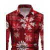 Christmas Couple Outfit Snowflake Plaid Print Belt Dress and Shirt Set - Rouge Vineux S | US 4