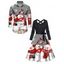 Christmas Couple Outfit Snowflake Snowman Print Belt Dress and Shirt Set - Noir S | US 4