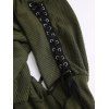 Winter Outfit Lace Up Grommet Solid Color Top Fleece-Lined Leggings and Boot Set - Vert Armée S | US 4