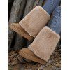 Slip-On Winter Boots for Women Plush Lined Ankle Snow Boots - café lumière EU 42