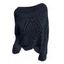 Pull uni à col rond ajouré - Noir XL | US 12