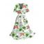 Robe de vacances à ceinture imprimée de fleurs et de cocotiers - Vert clair L | US 8-10