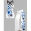 Vacation Outfit Flower Print Butterfly Lace Tank Top and Wide Leg Pants Set - Blanc S | US 4