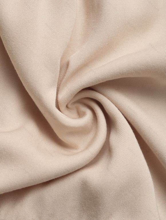 Robe de vacances à imprimé ethnique en zigzag, robe à volants avec nœud papillon - café lumière XL | US 10