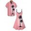 Vacation Couple Outfit Ombre Coconut Tree Print Dress and Shirt Set - Rose S | US 4