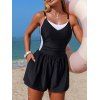 Maillot de bain de plage gainant, shorty coloré, maillot de bain de vacances - Noir XL | US 10