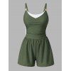 Maillot de bain de plage gainant, shorty coloré, maillot de bain de vacances - Vert clair XL | US 10