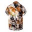 Chemise de vacances pour homme, chemise boutonnée à imprimé floral coloré - multicolor A 5XL