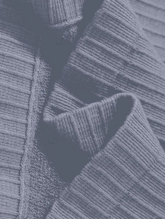 Débardeur en maille à col V et empiècement en dentelle festonnée côtelée - Gris ONE SIZE