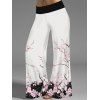 Vacation Couple Outfit Floral Print Lace Butterfly Tank Top Wide Leg Pants and Shirt Set - Blanc S | US 4