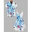 Vacation Couple Outfit Octopus Floral Print Spaghetti Strap Dress and Shirt Set - Blanc S | US 4