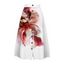 Jupe de vacances à fleurs, boutonnée, coupe trapèze, jupe midi - Rouge Vineux XXL | US 14