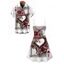 Vintage Couple Outfit Playing Cards Heart Floral Print Dress and Shirt Set - Blanc S | US 4