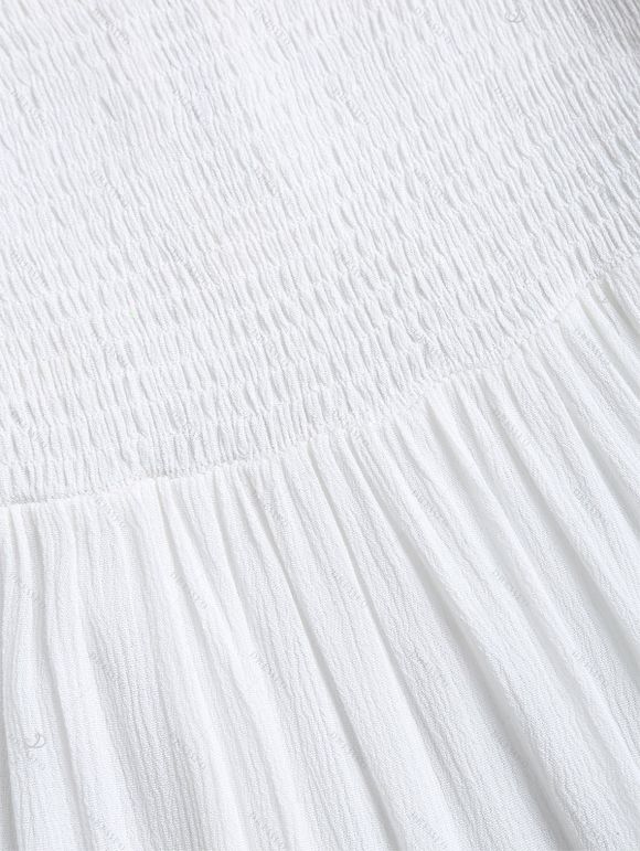 Robe bohème dos nu à imprimé ethnique, taille empire - Beige XXL | US 14