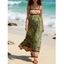 Robe de vacances bohème à imprimé géométrique cocotier - PLANT GREEN M | US 6