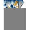 Chemise de vacances pour homme à motif floral ombré de coquelicots, chemise boutonnée - Bleu M