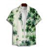 St.Patrick's Day Couple Outfit Watercolor Lucky Clover Print Dress and Shirt Set - Vert clair S | US 4