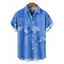 Chemise de vacances pour homme, imprimé floral tropical orchidée, chemise boutonnée - Orange 5XL