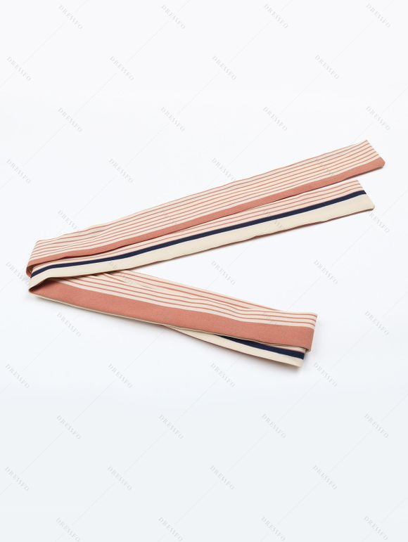 Robe chic à rayures colorées ornée de chaînes et de fines bretelles spaghetti - Noir XL | US 10