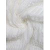 Robe de vacances unie texturée à décolleté plongeant et taille cintrée - Blanc L | US 8