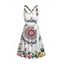 Robe de vacances à imprimé floral mandala et ceinture croisée - multicolor S | US 4